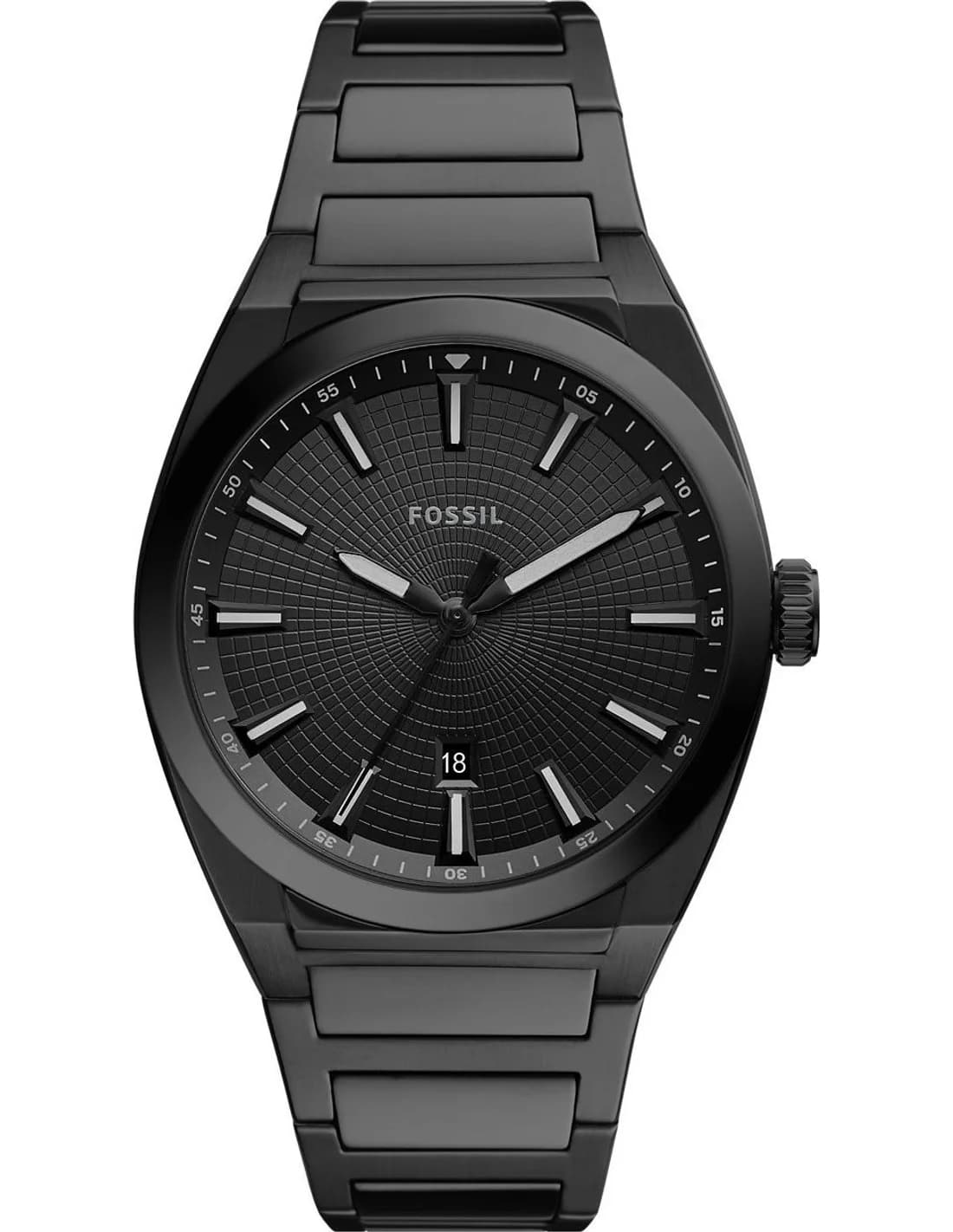 Montre Fossil FS5824 homme cadran noir bracelet acier