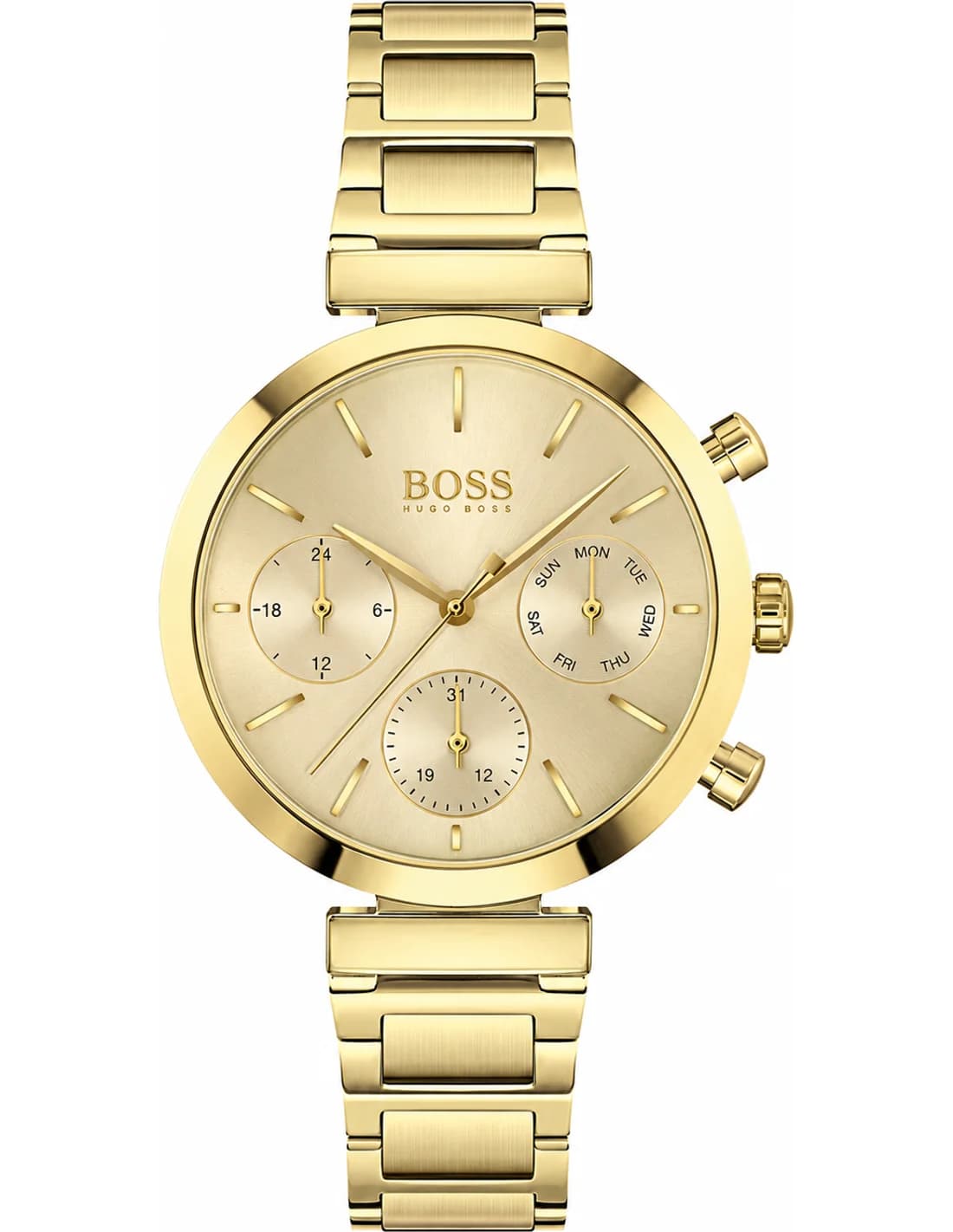Montre Hugo Boss 1502532 femme cadran or bracelet acier