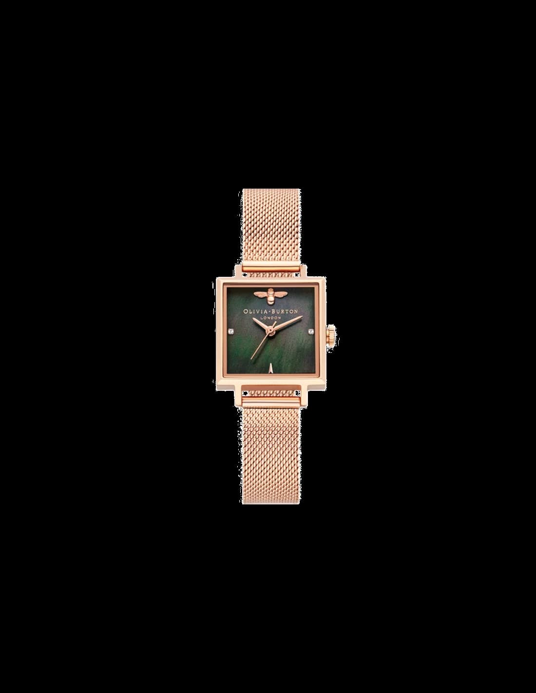 Montre femme Olivia Burton OB16EX220, avec cadran vert et abeille 3D
