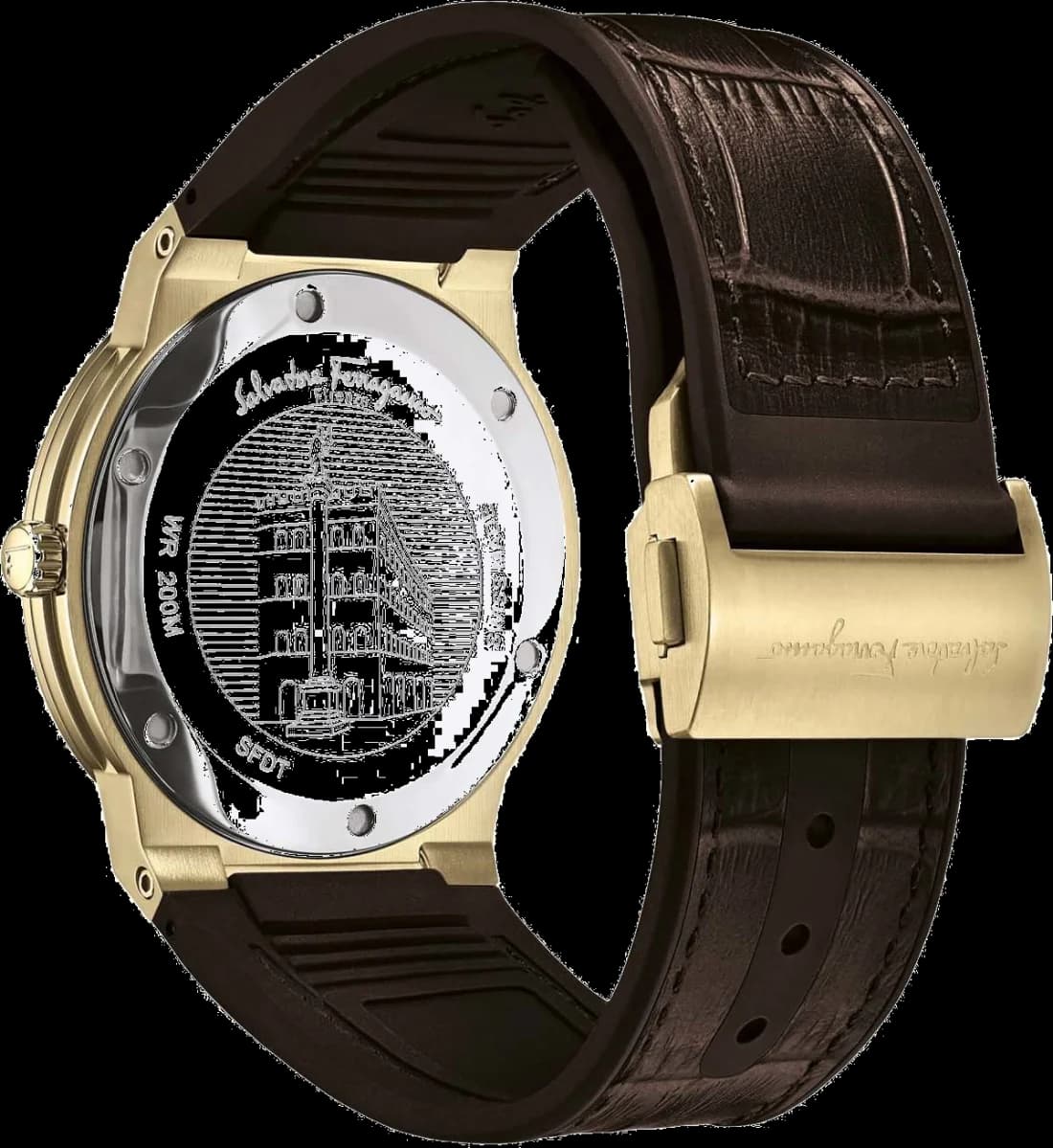 Profil de la montre Salvatore Ferragamo SFDT00419, boîtier or