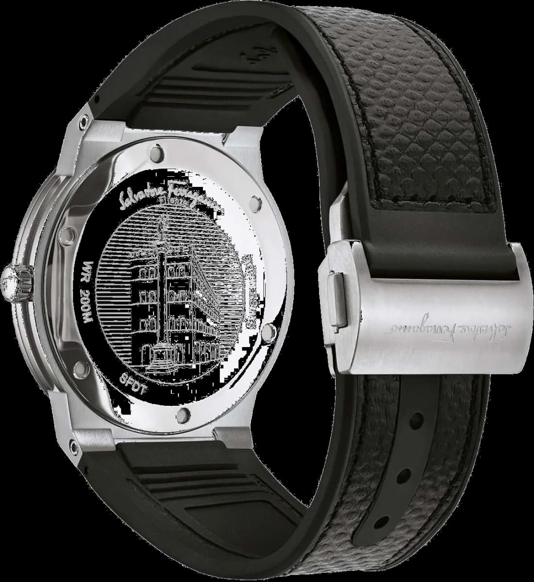 Profil de la montre Salvatore Ferragamo SFDT00619, boîtier argent
