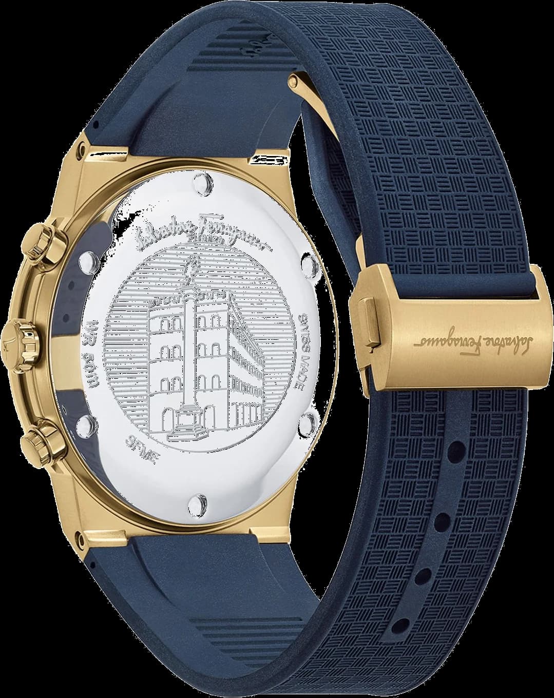 Profil de la montre Salvatore Ferragamo SFME00221, boîtier or