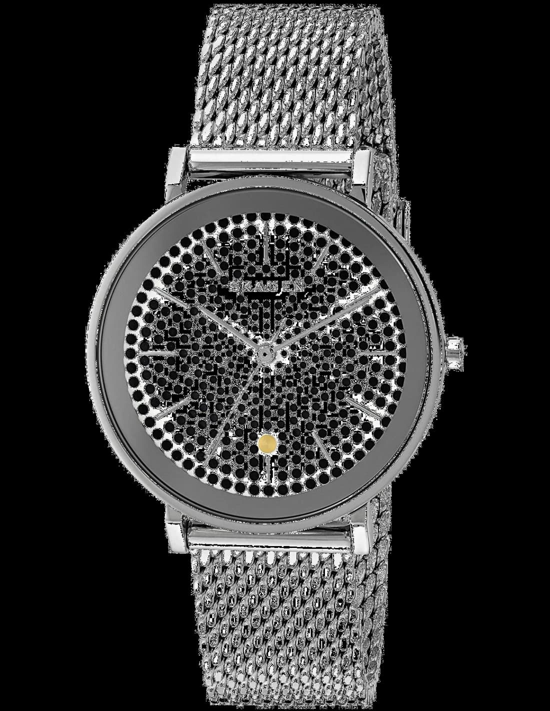Montre femme Skagen SKW2446, cadran gris et bracelet acier milanais