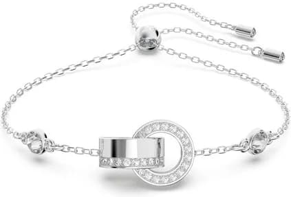 Montre femme Swarovski 5636499, cadran blanc, bracelet rhodium, design creux