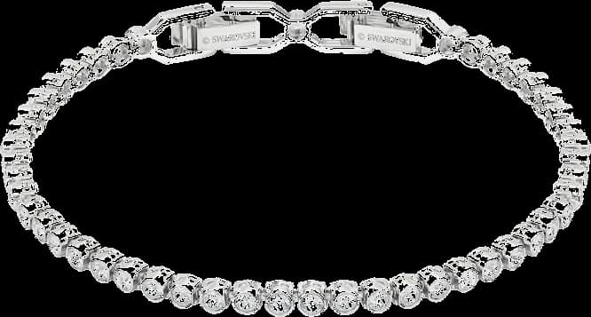 Montre femme Swarovski 1808960, au cadran vide, bracelet en métal lisse plaqué rhodium blanc