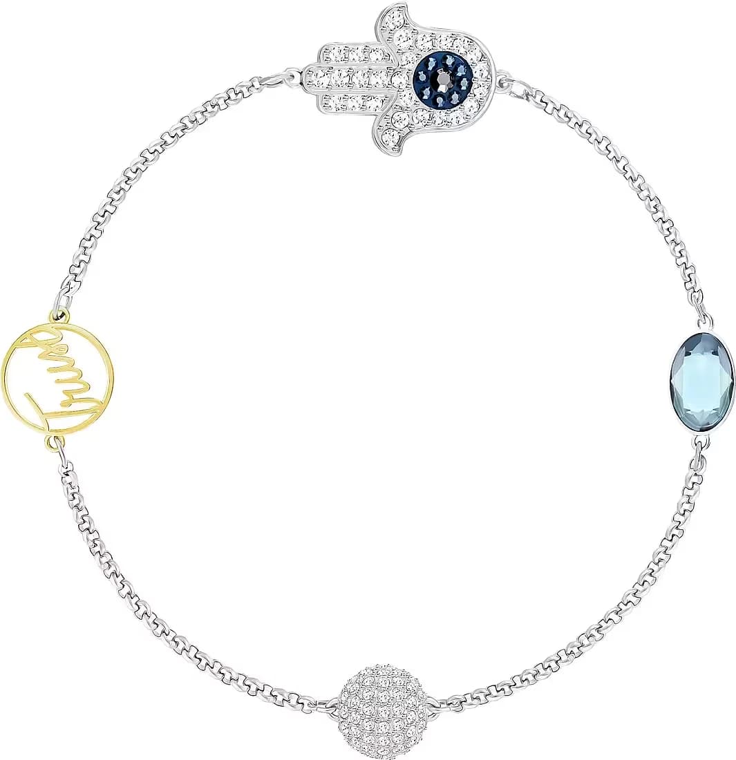Montre femme Swarovski 5373249, multicolore en placage rhodium