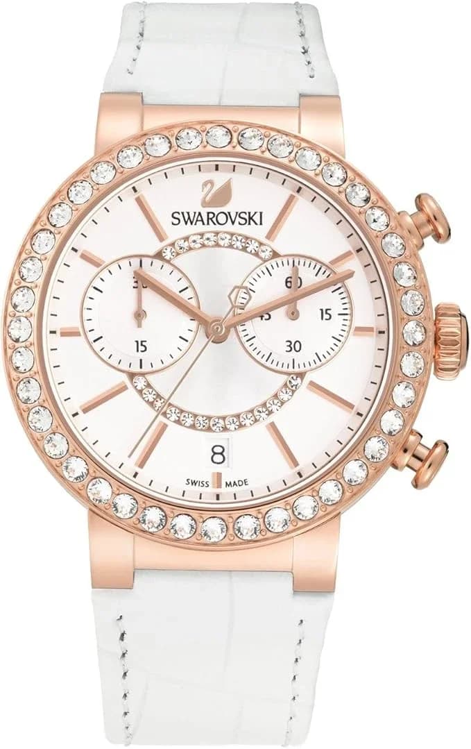 Profil de la montre Swarovski 5080602, boîtier or rose