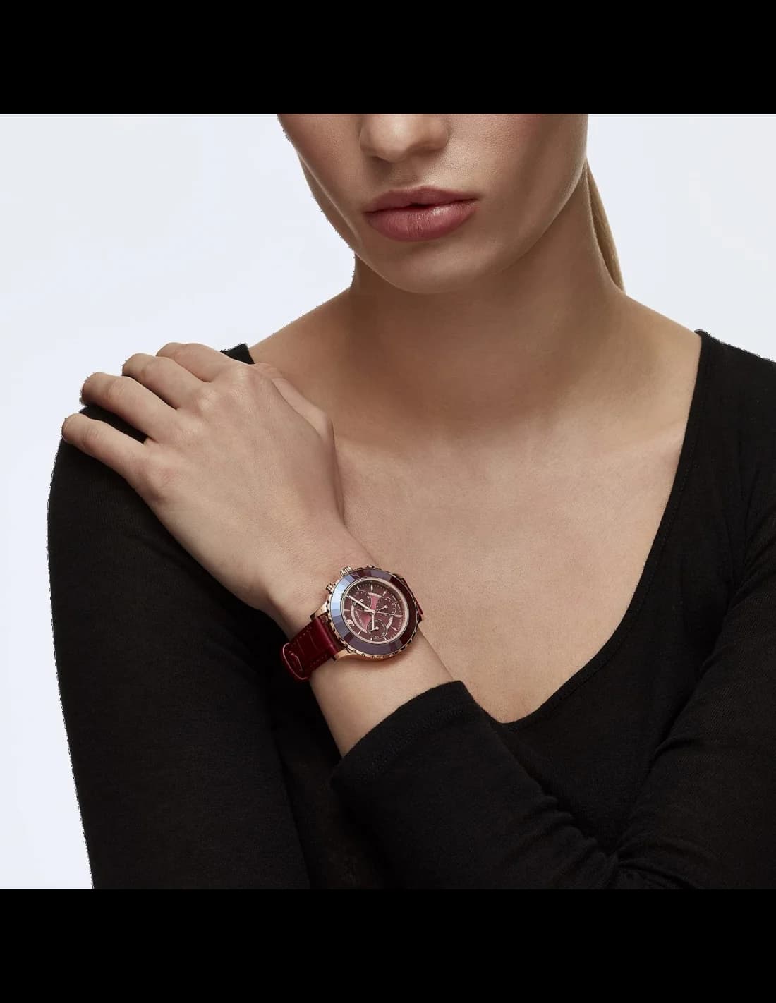 Bracelet cuir de la montre Swarovski 5547642