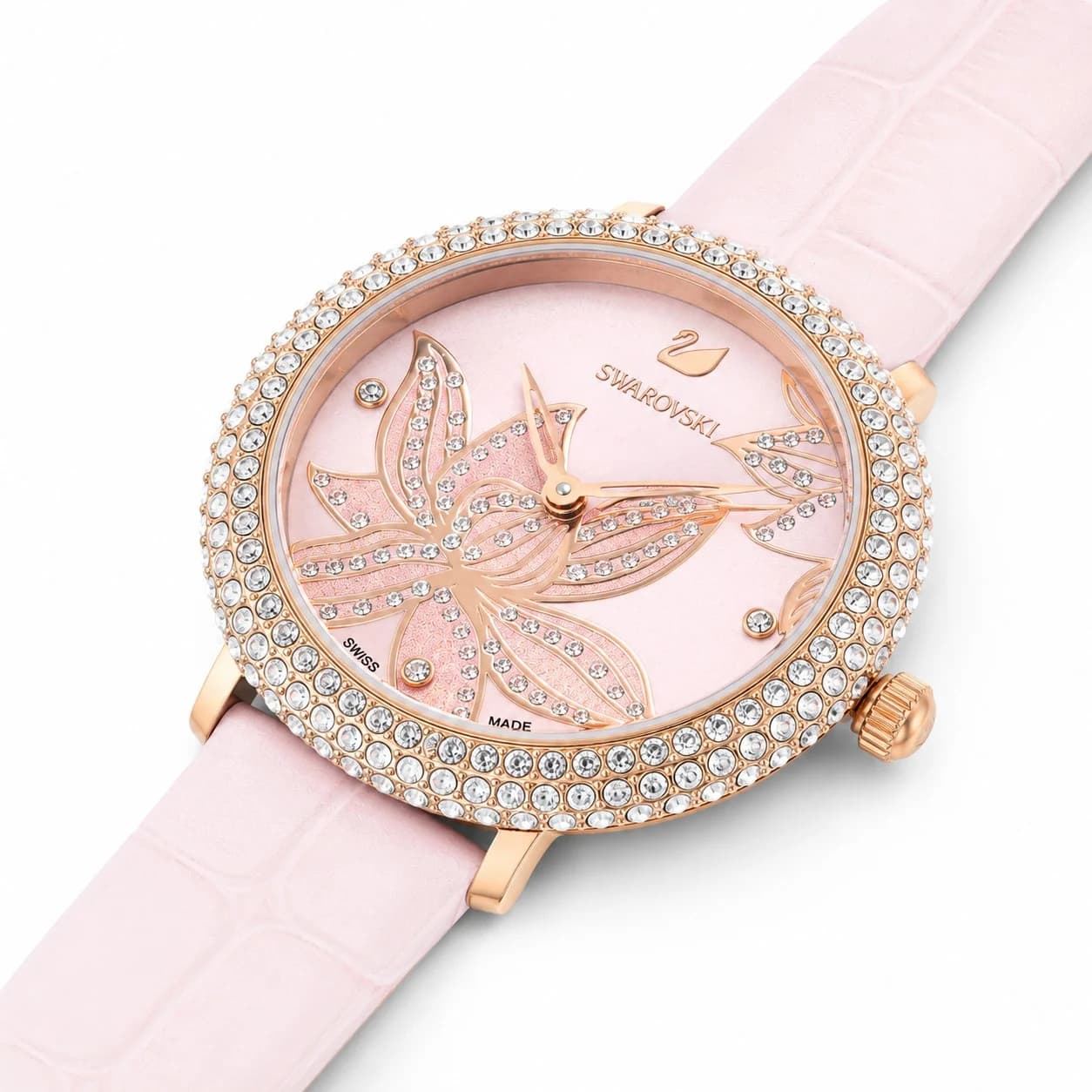 Profil de la montre Swarovski 5575217, boîtier argent