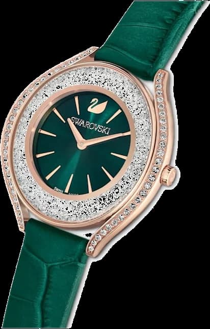 Cadran vert de la montre Swarovski 5644078 en détail