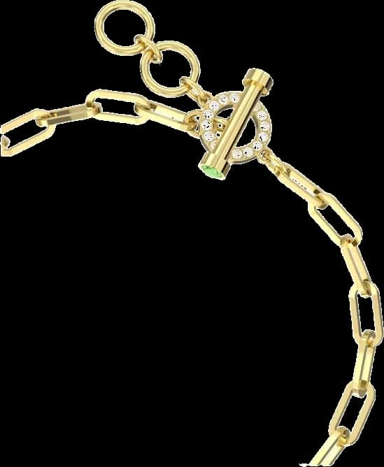 Montre femme Swarovski, métal plaqué or rose ours