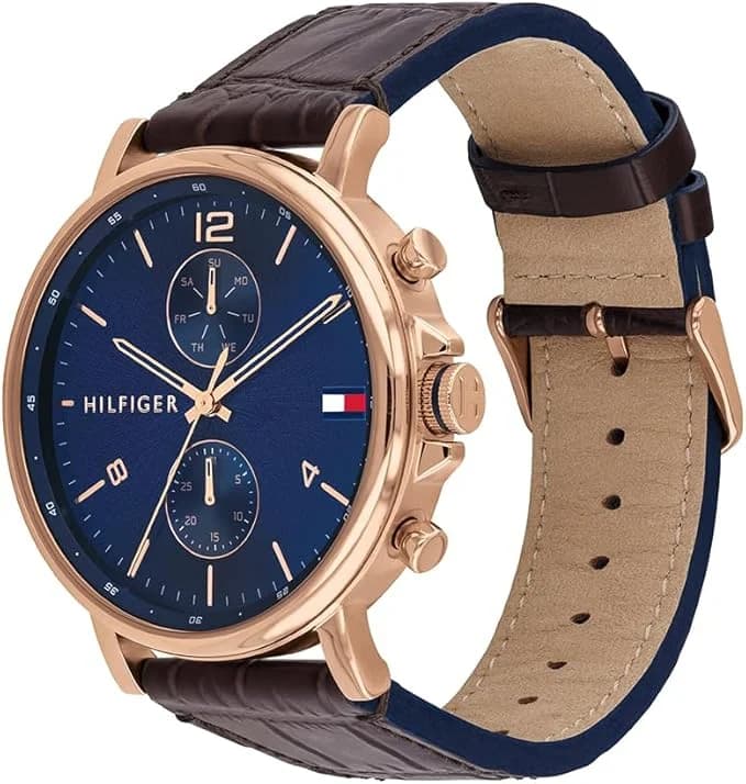 Profil de la montre Tommy Hilfiger 1710418, boîtier or rose