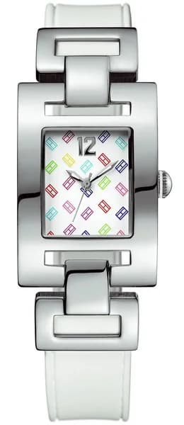 Montre femme Tommy Hilfiger 1781066, cadran multicolore, bracelet silicone