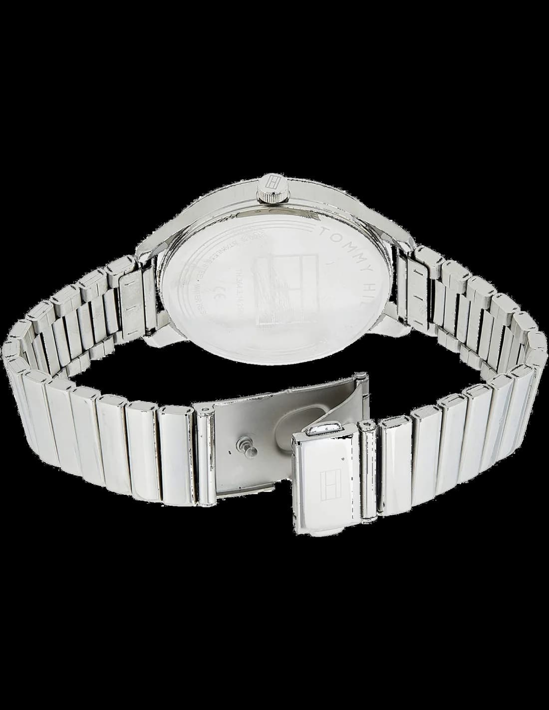 Cadran rose de la montre Tommy Hilfiger 1782020 en détail