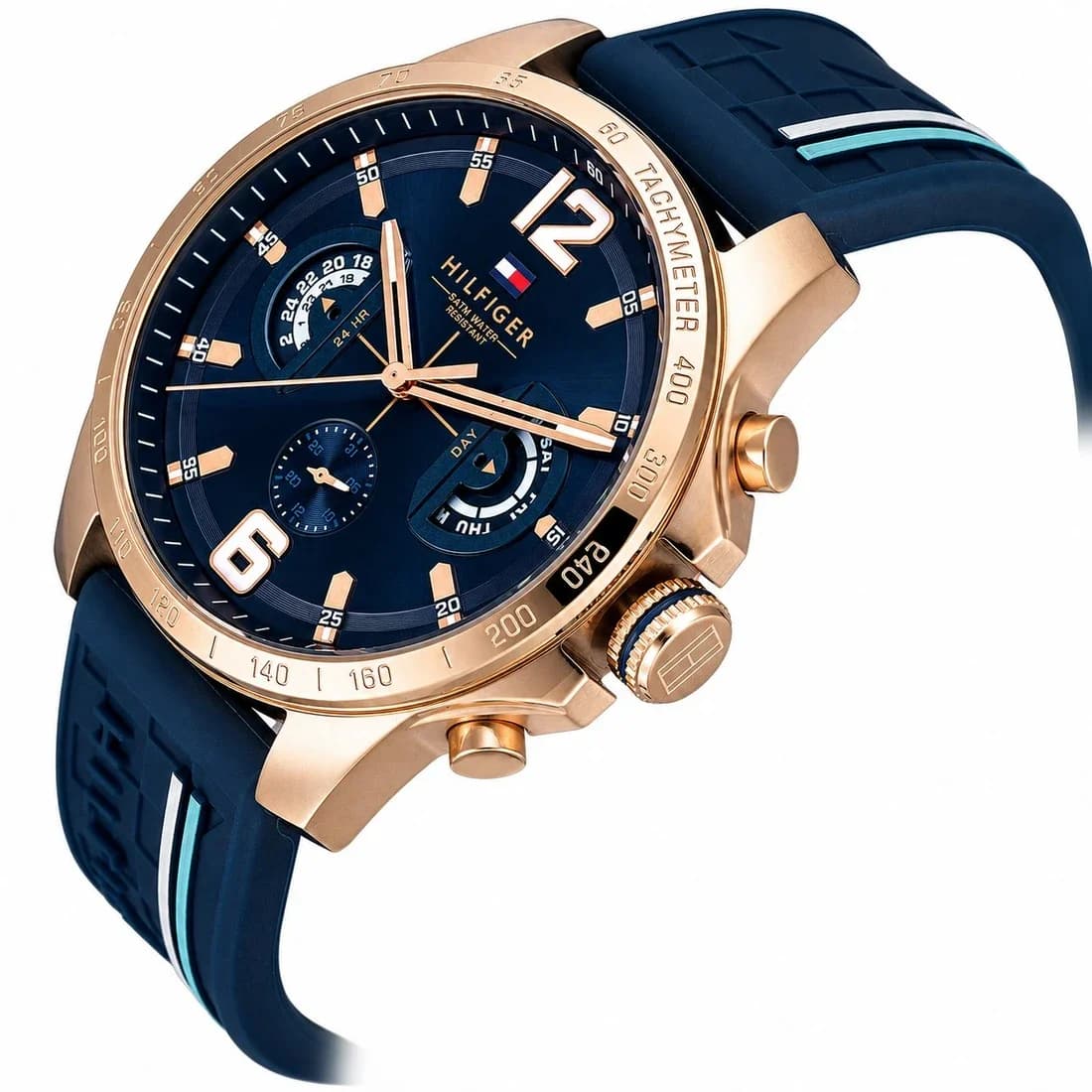 Profil de la montre Tommy Hilfiger 1791474, boîtier or rose