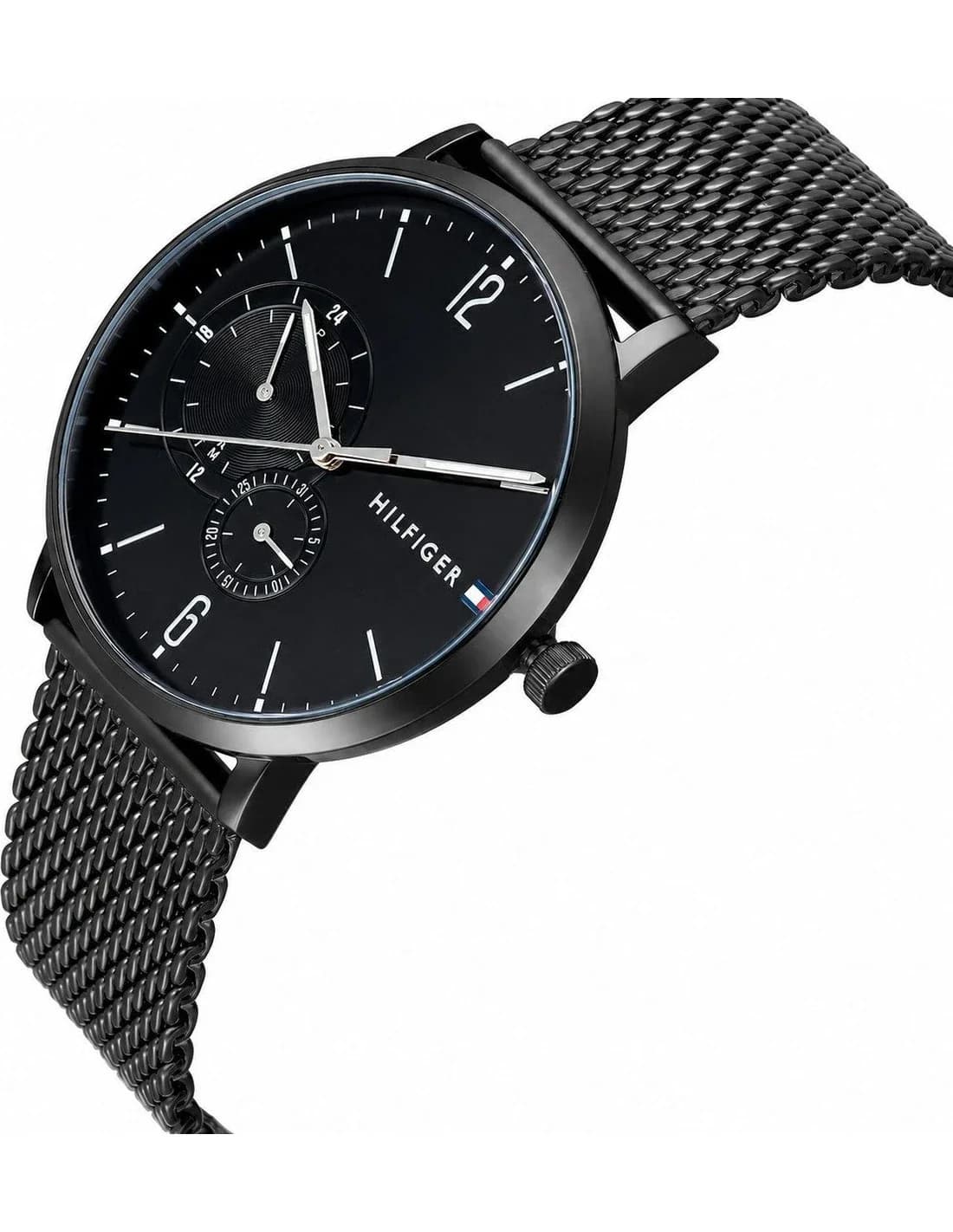 Profil de la montre Tommy Hilfiger 1791507, boîtier noir