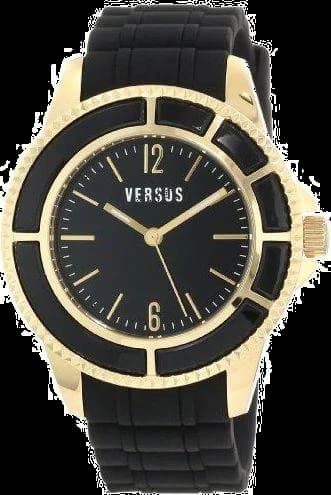 Montre femme Versus by Versace AL13LBQ709A009, bracelet silicone noir cadran noir