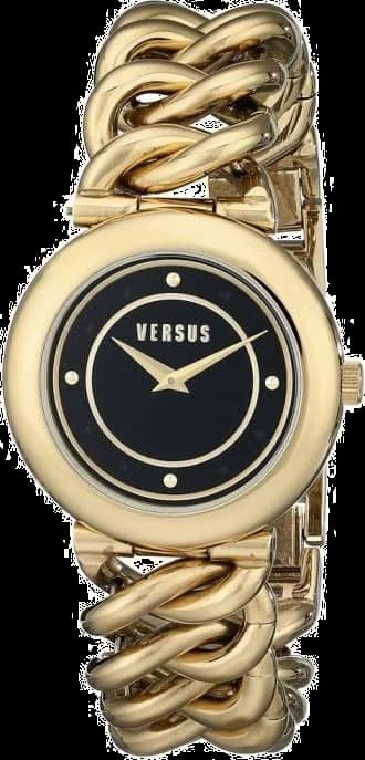 Montre femme Versus by Versace SOE040014, bracelet acier et cadran noir brillant