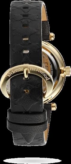 Cadran noir de la montre Vivienne Westwood VV006BKGD en détail