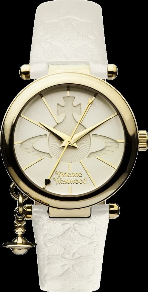 Montre Vivienne Westwood VV006WHWH femme cadran or bracelet cuir