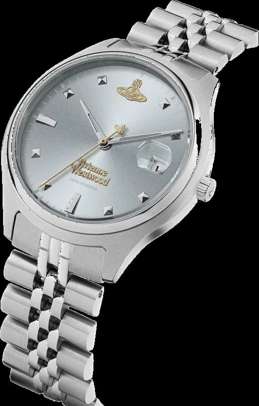 Cadran bleu de la montre Vivienne Westwood VV261LBLSL en détail