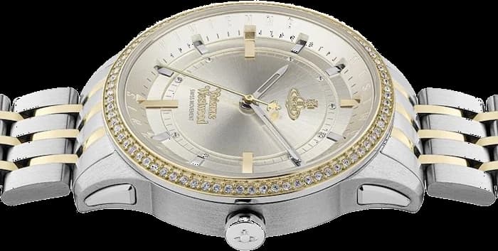Profil de la montre Vivienne Westwood VV262LGYSG, boîtier bicolore