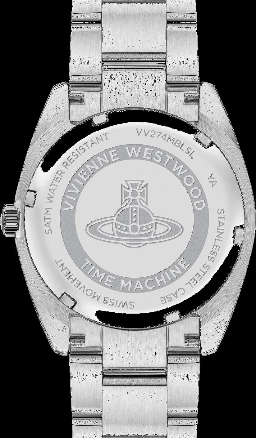 Cadran violet de la montre Vivienne Westwood VV274MBLSL en détail