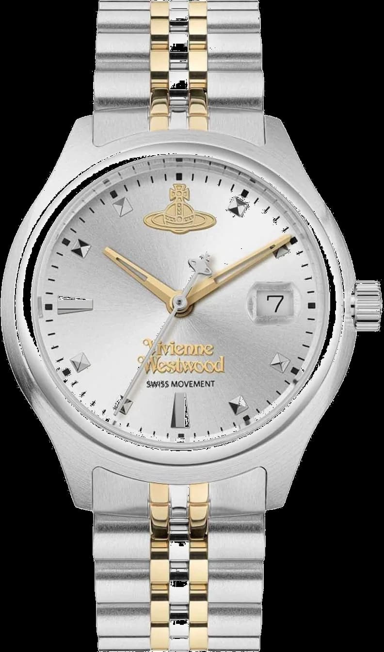 Montre Femme Vivienne Westwood Little Camberwell VV311SLSG bracelet bicolore en acier cadran argenté