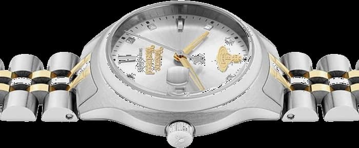 Montre Femme Vivienne Westwood Little Camberwell VV311SLSG bracelet bicolore en acier cadran argenté vue 4