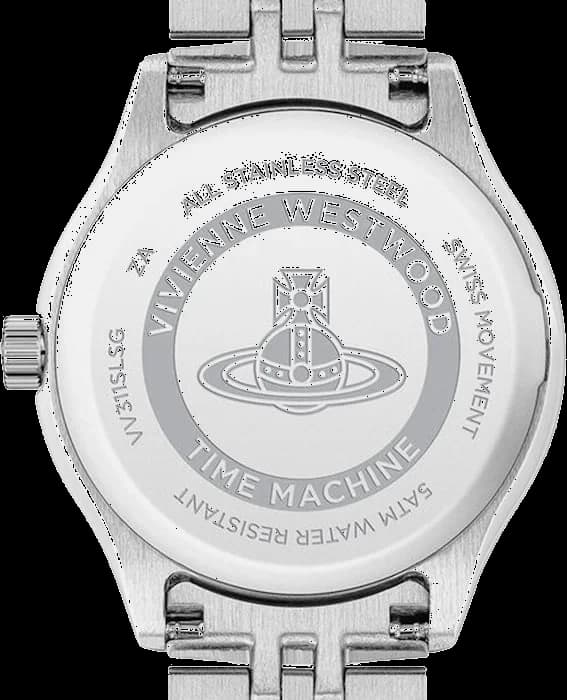 Montre Femme Vivienne Westwood Little Camberwell VV311SLSG bracelet bicolore en acier cadran argenté vue 5