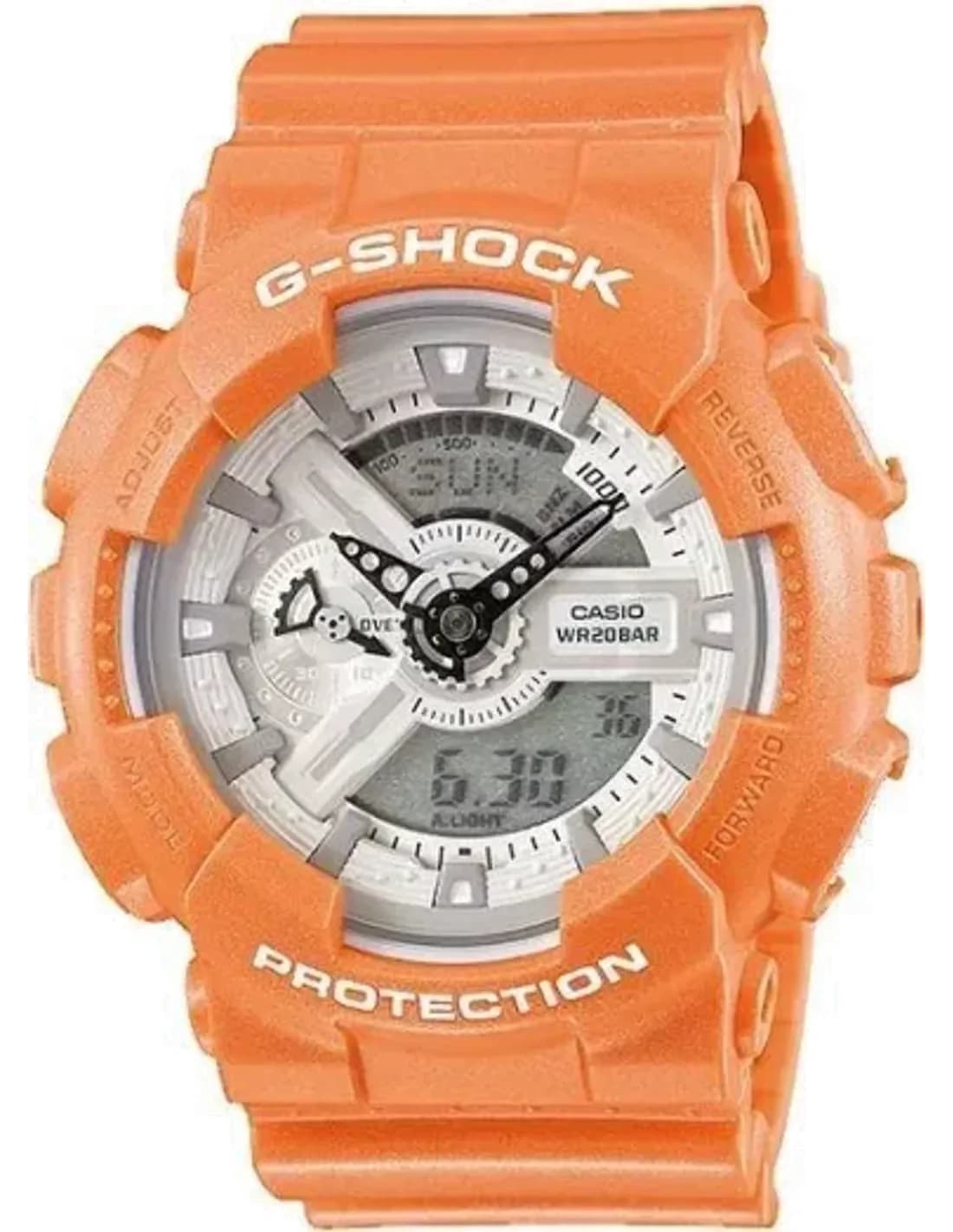 Montre Homme Casio G-Shock GA-110SG-4ER bracelet orange en résine