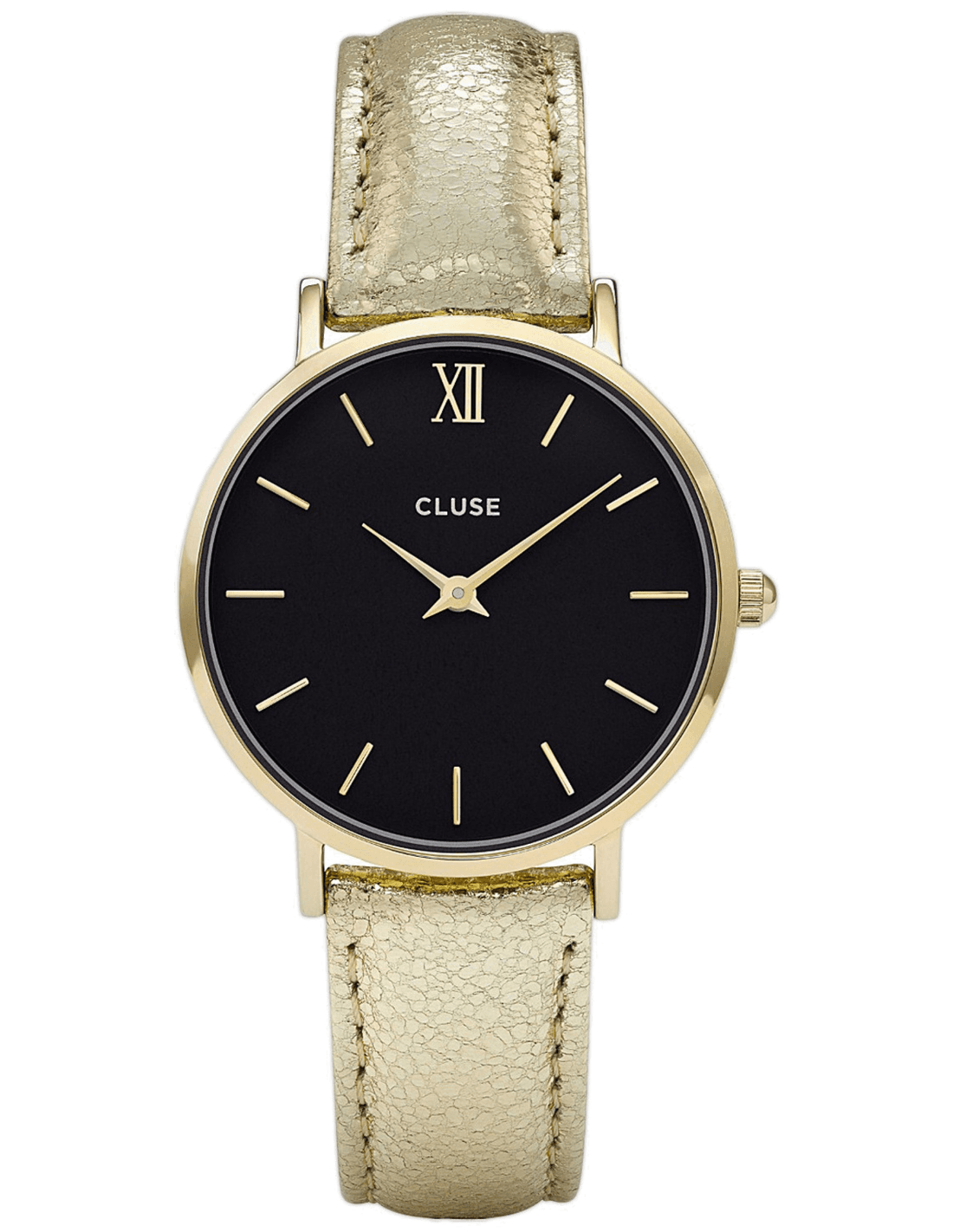 Montre Femme Cluse Minuit CL30037 bracelet en cuir doré