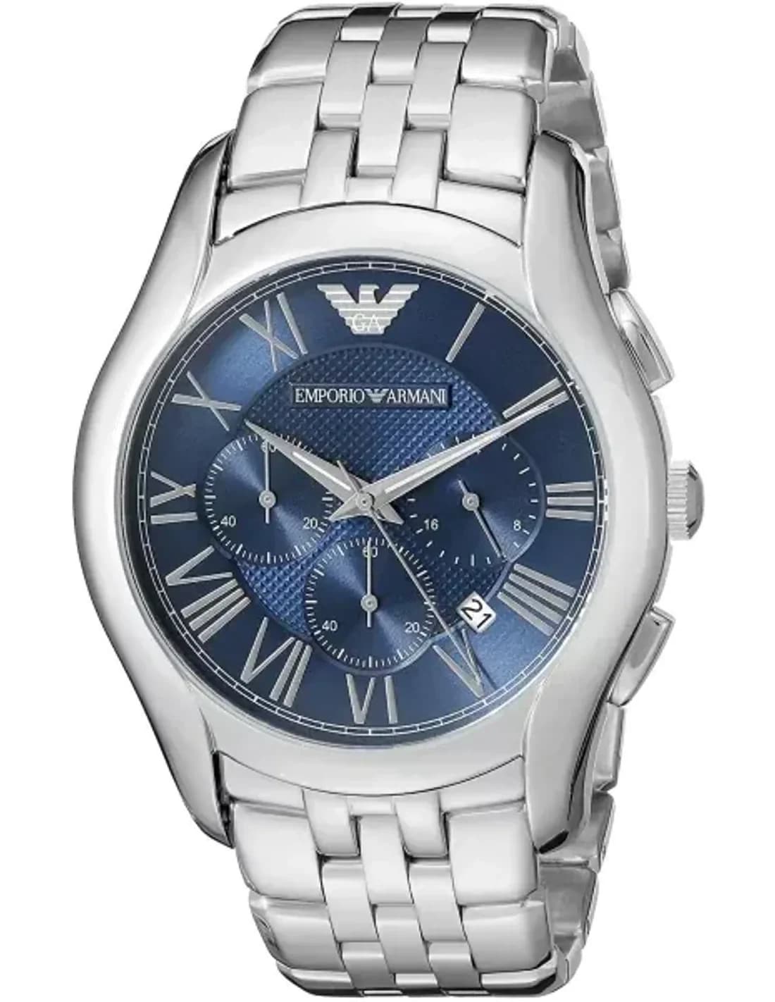 Montre Emporio Armani AR1787 Bracelet en Acier et Cadran Bleu