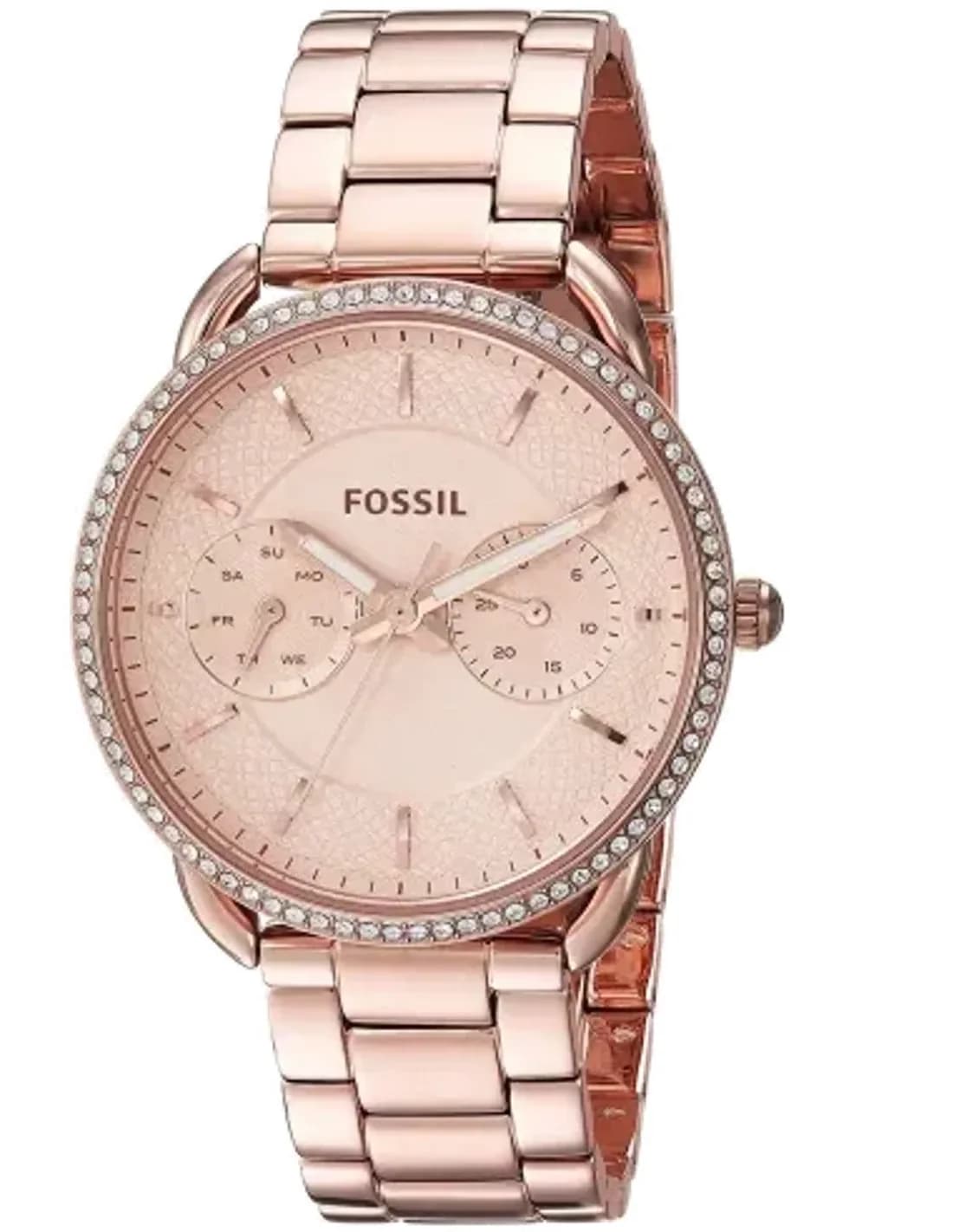 Montre Femme Fossil ES4264 Tailor en Acier Doré Rose