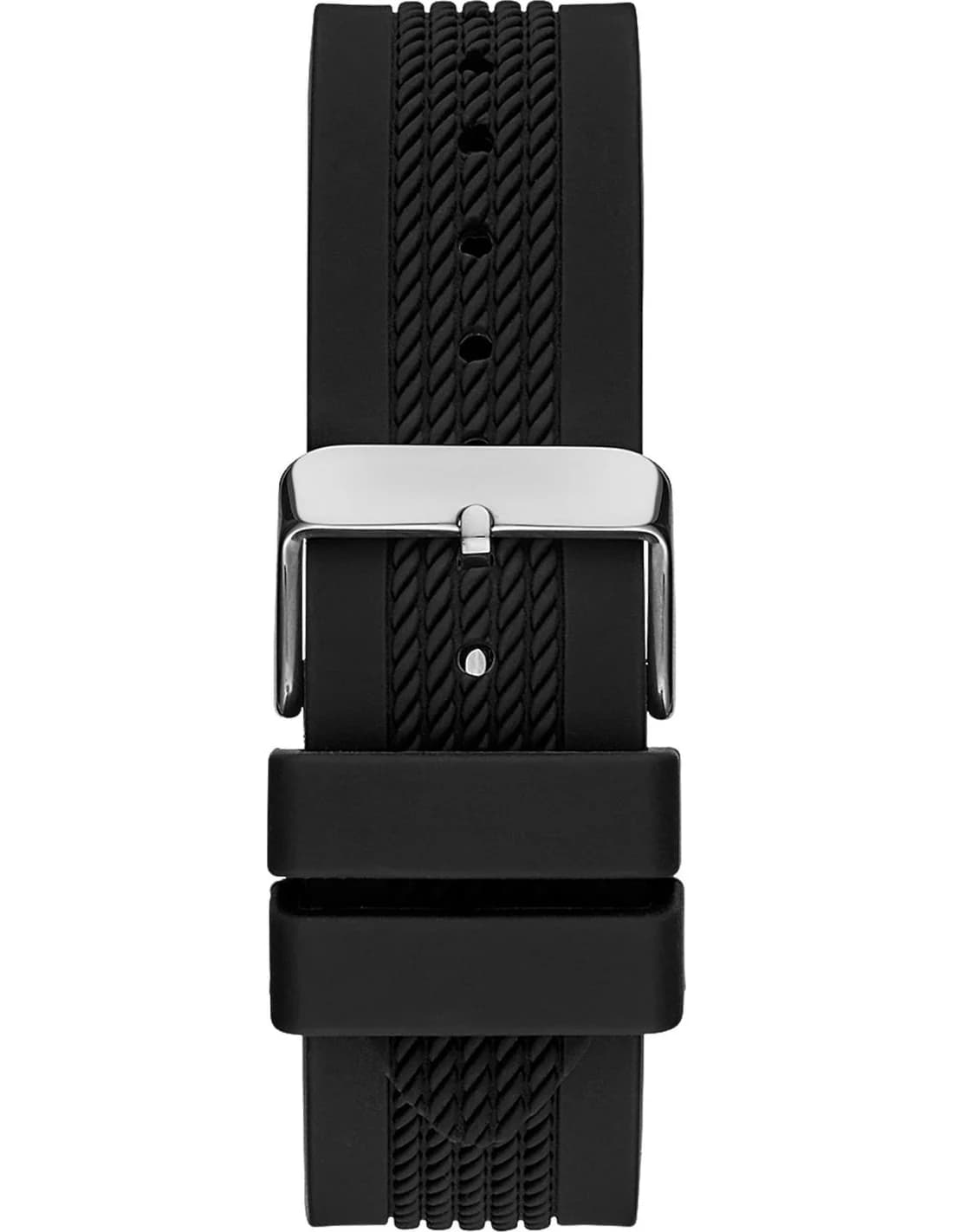 Cadran noir de la montre Guess GW0051G1 en détail