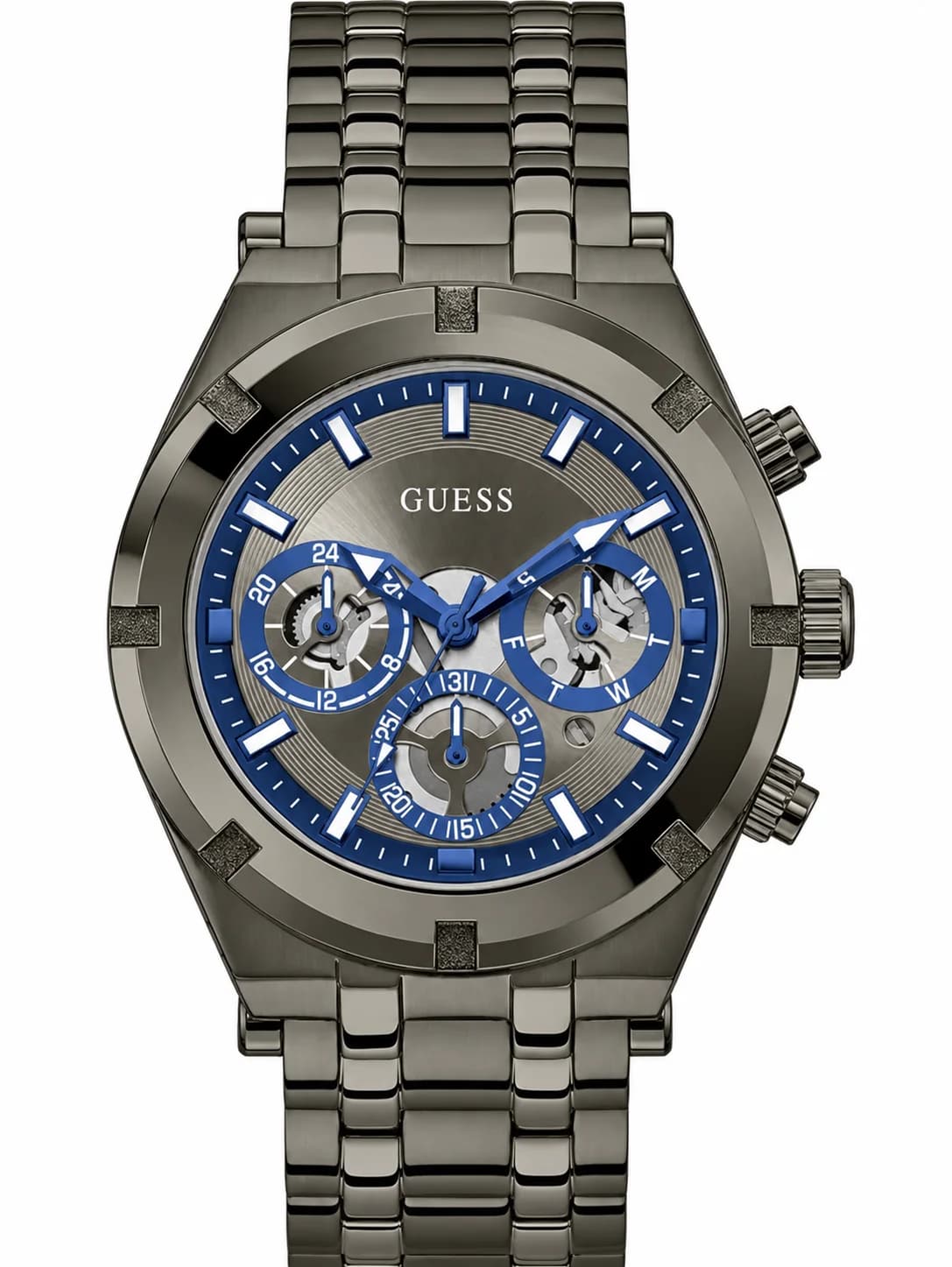 Montre homme Guess GW0260G3, acier gris gunmetal