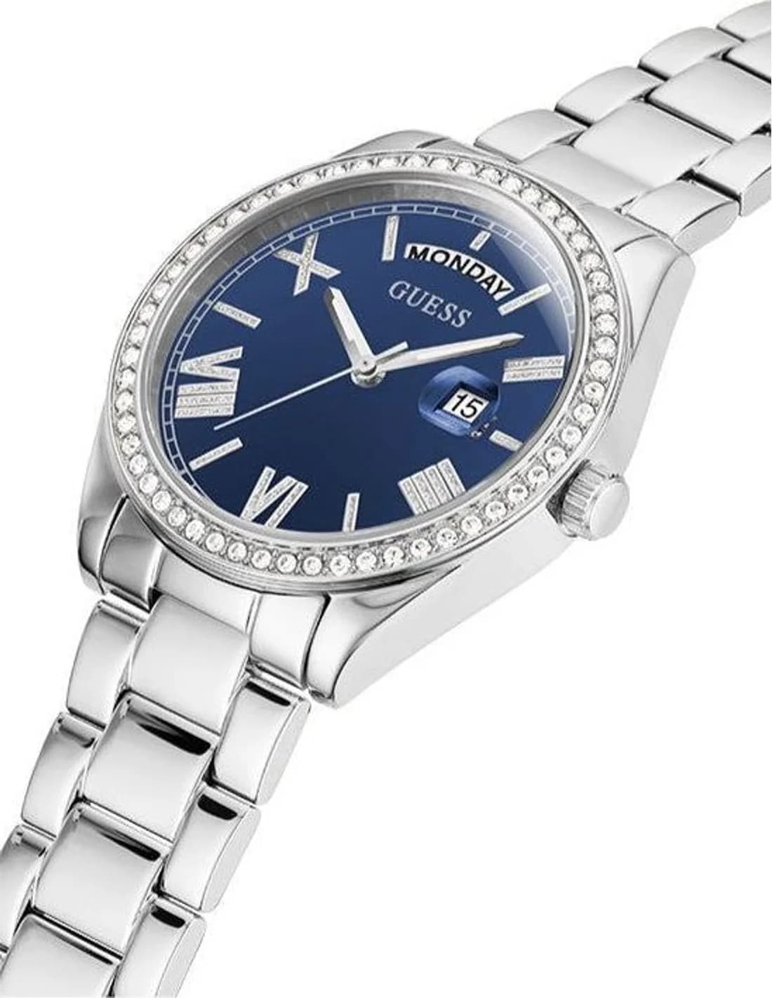 Profil de la montre Guess GW0307L1, boîtier argent