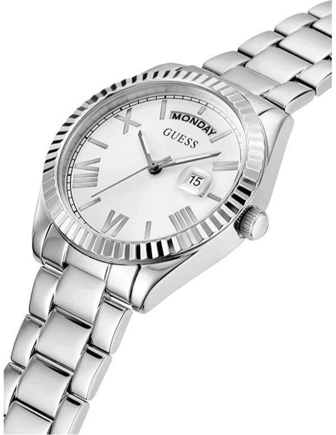 Profil de la montre Guess GW0308L1, boîtier argent