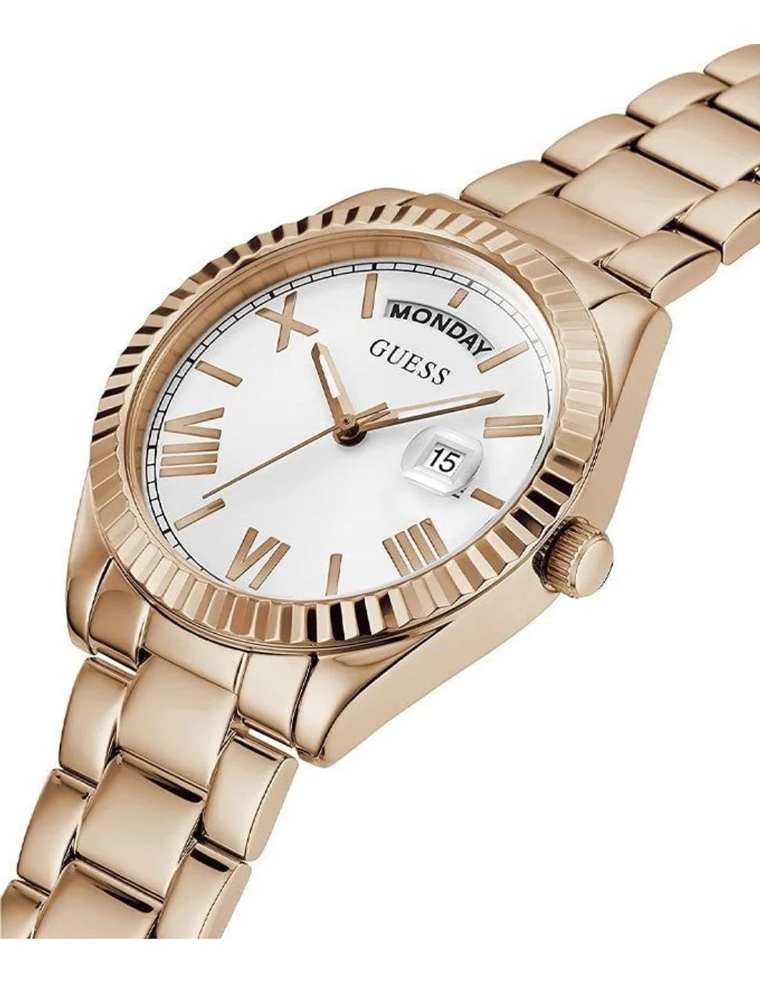 Profil de la montre Guess GW0308L3, boîtier or rose