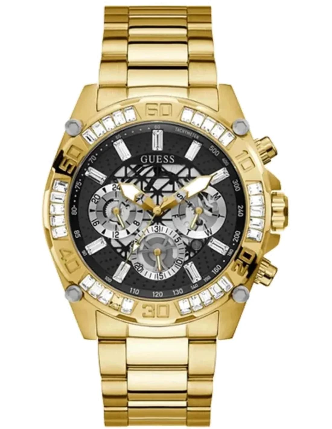 Montre Guess GW0390G2 en Acier Doré et Cadran Noir
