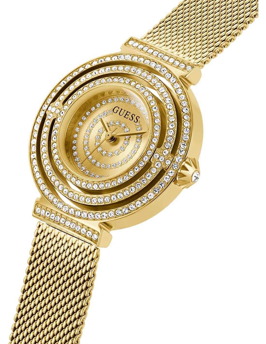 Profil de la montre Guess GW0550L2, boîtier or