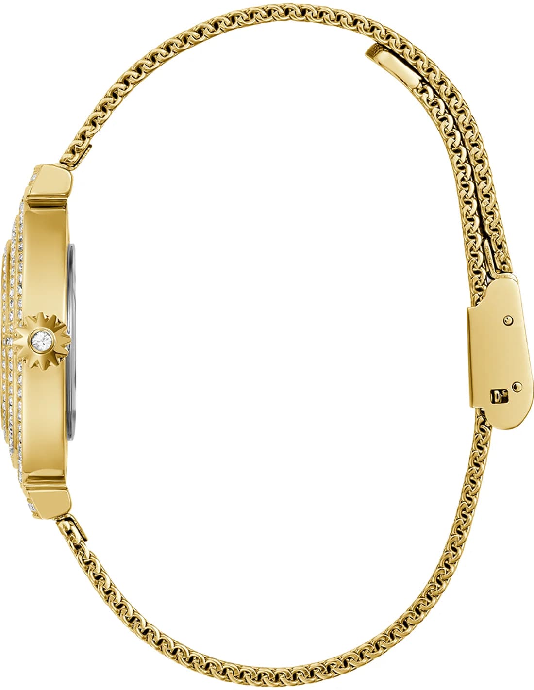 Cadran or de la montre Guess GW0550L2 en détail