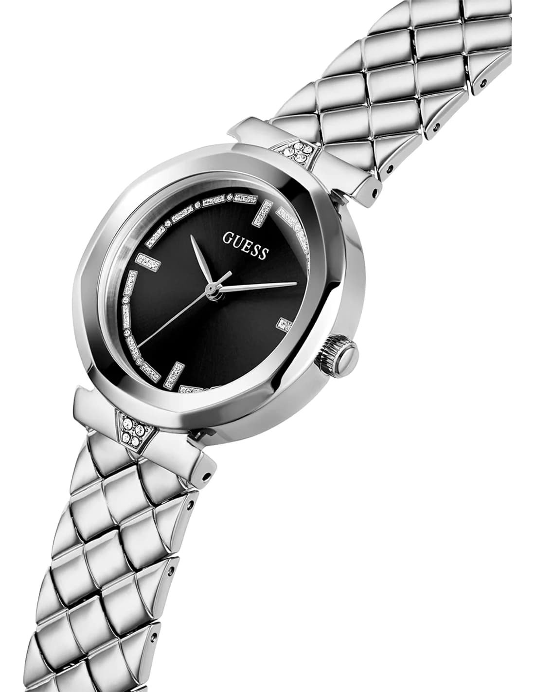 Profil de la montre Guess GW0613L1, boîtier argent