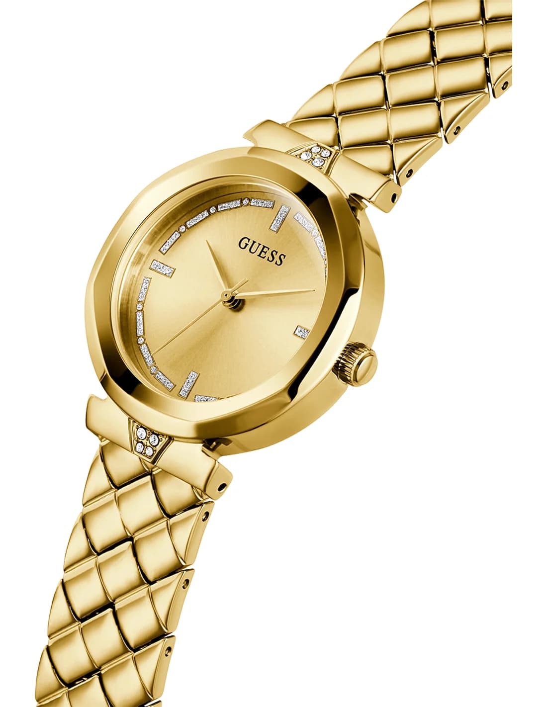 Profil de la montre Guess GW0613L2, boîtier or