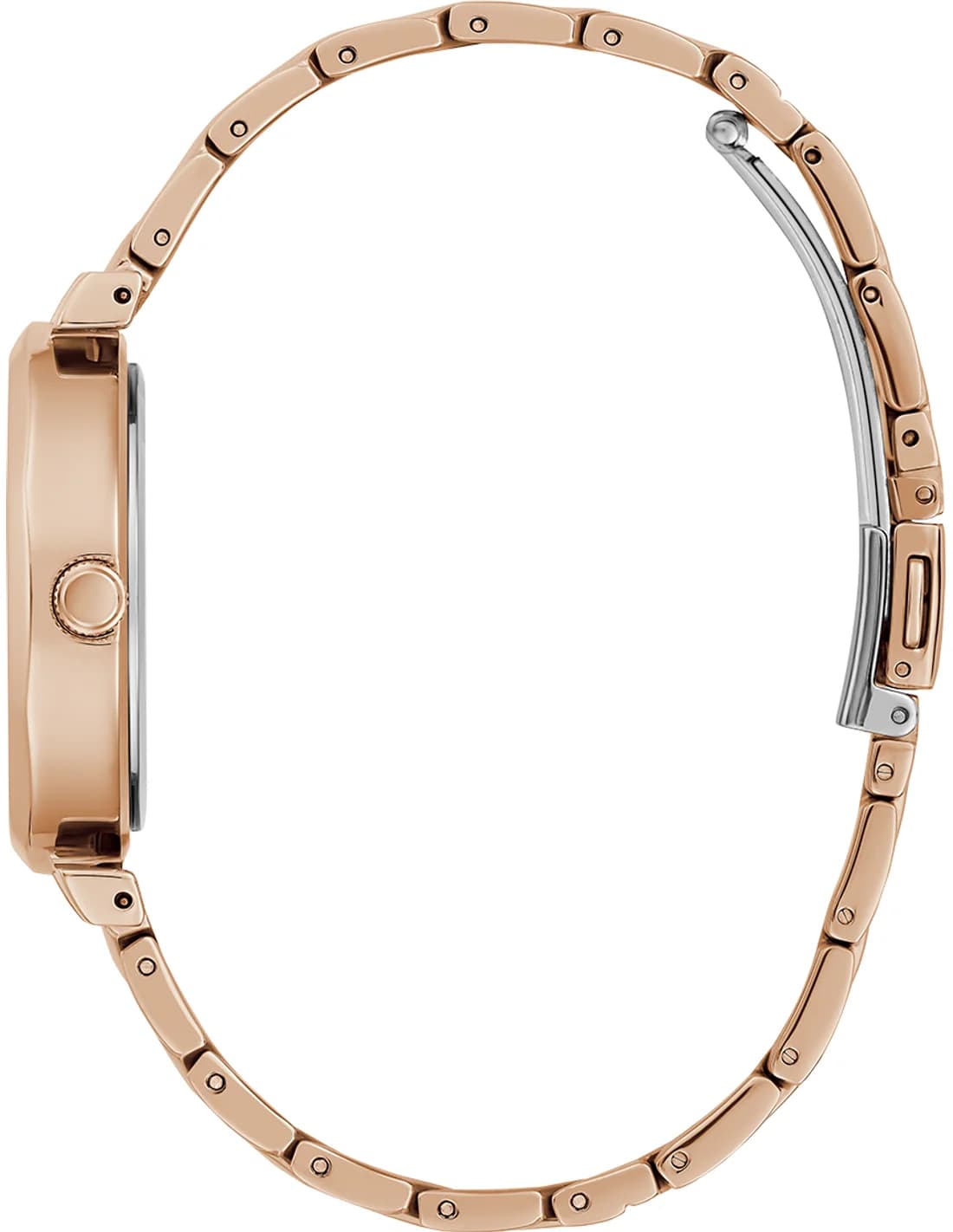 Cadran or rose de la montre Guess GW0613L3 en détail