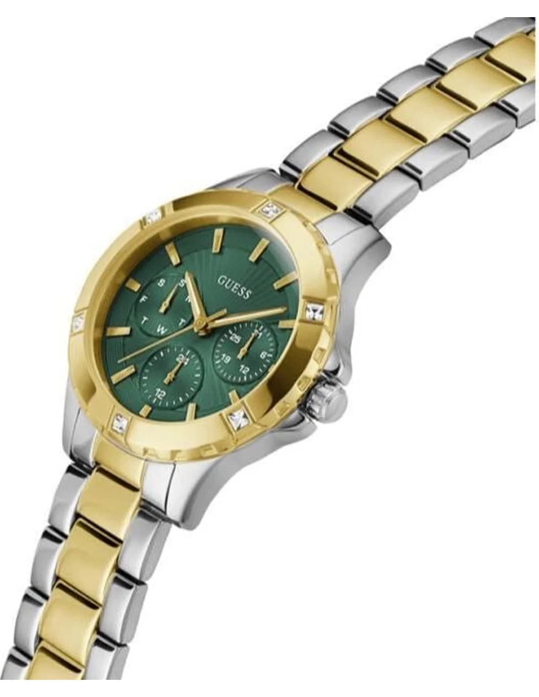 Profil de la montre Guess GW0723L1, boîtier bicolore