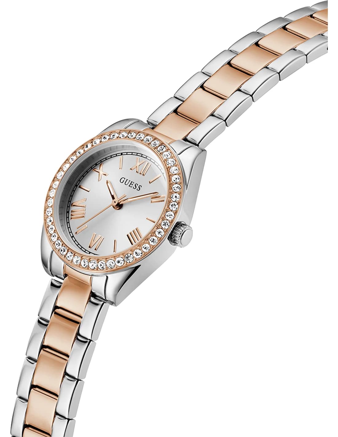 Profil de la montre Guess GW0841L3, boîtier or rose