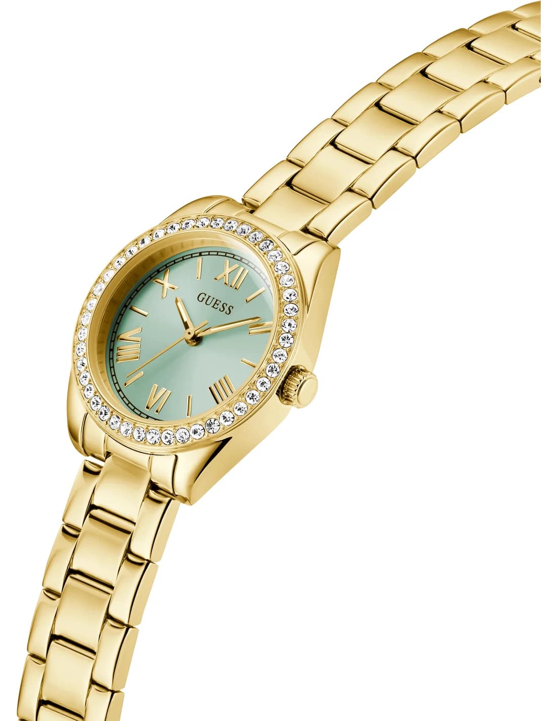 Profil de la montre Guess GW0841L5, boîtier or