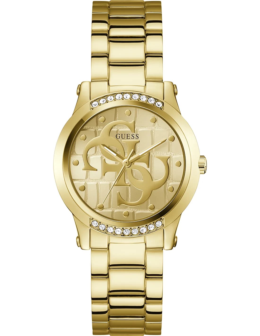 Montre femme Guess GW0861L2, cadran doré, bracelet acier