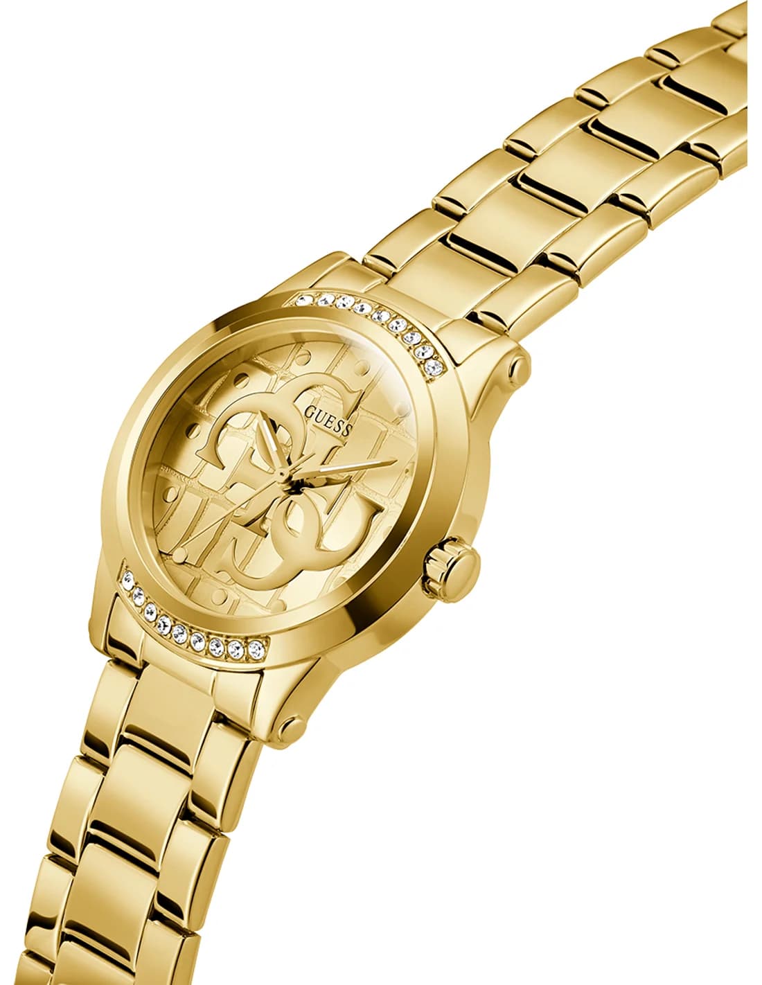 Profil de la montre Guess GW0861L2, boîtier or